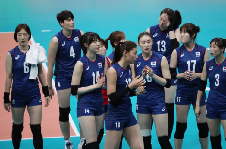 Korea falls to Russia in women's volleyball