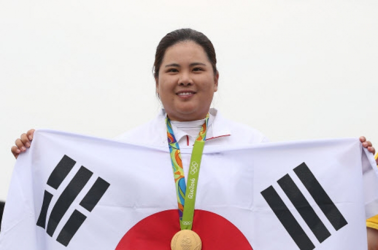 Korean Park In-bee wins gold in women's golf