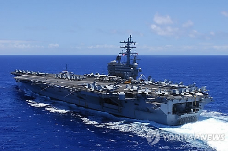 US aircraft carrier to take part in Korean drills in mid-Oct.