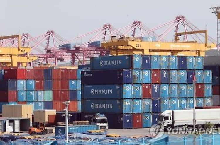 Exports drop amid Hanjin crisis
