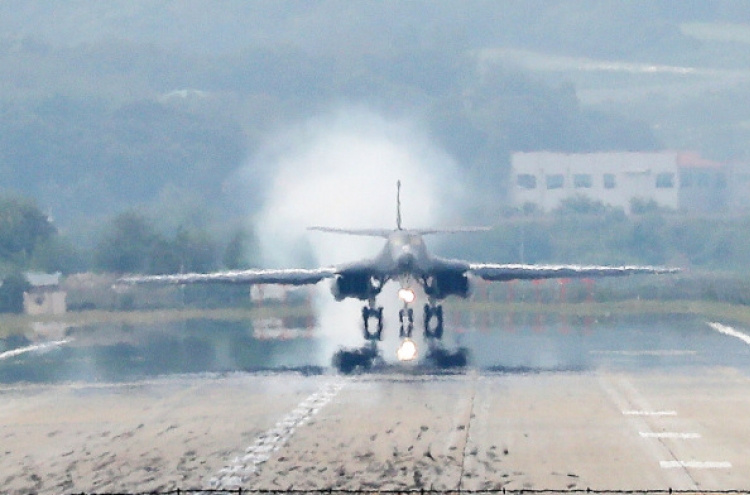 US sends bomber, steps up vigilance against NK