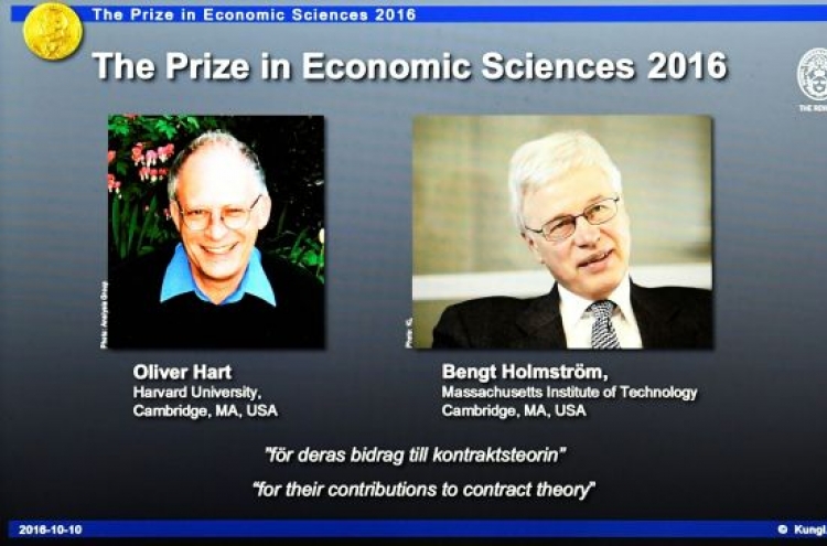Oliver Hart, Bengt Holmstrom win Nobel prize in economics