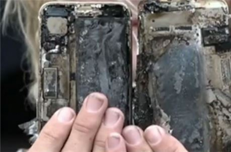 아이폰7 ‘또다시’ 폭발…“차량 연기 가득 차”