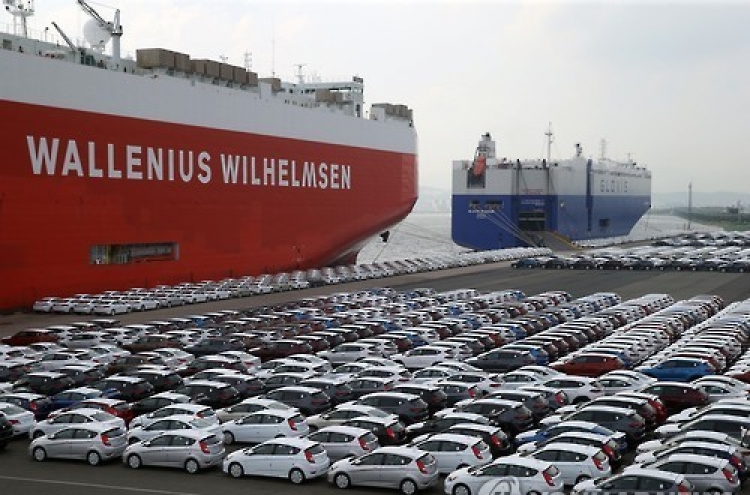 Korea's passenger car exports tumble 17.4% in Q3