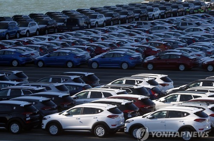 Korea’s auto exports set to shrink for 2nd year