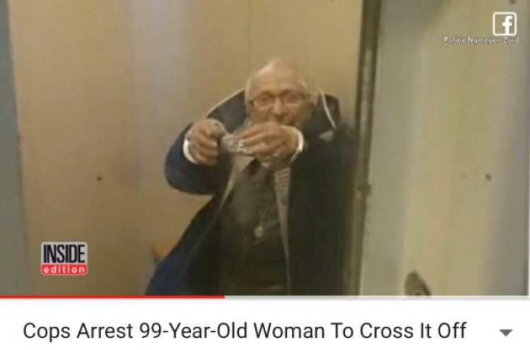 스스로 체포를 원했던 99세 여성...왜?