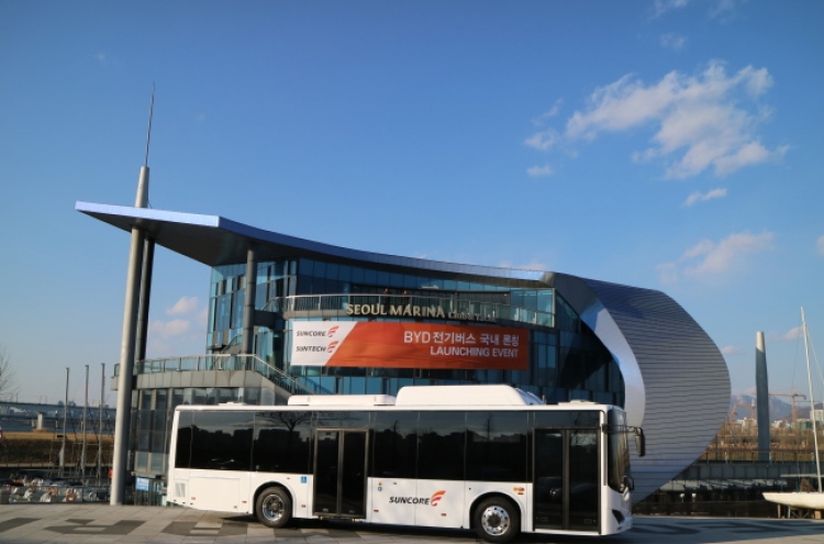 Suncore launches BYD’s electric bus in Korea