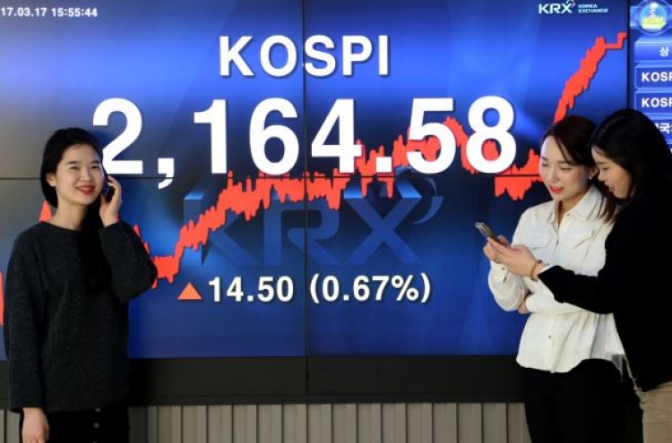 Kospi touches fresh near 2-year high