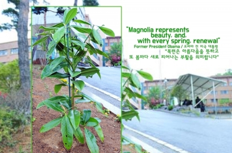 US Embassy posts photo of magnolia to honor Sewol victims