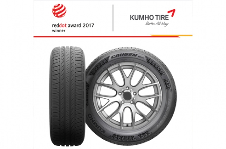 Kumho Tire wins Red Dot Design Award for 6th year