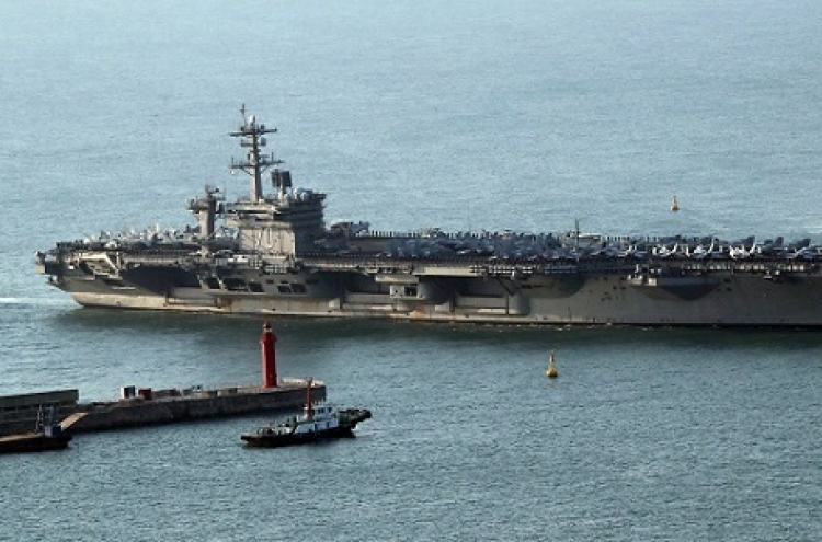 US strike group sails toward Korean Peninsula