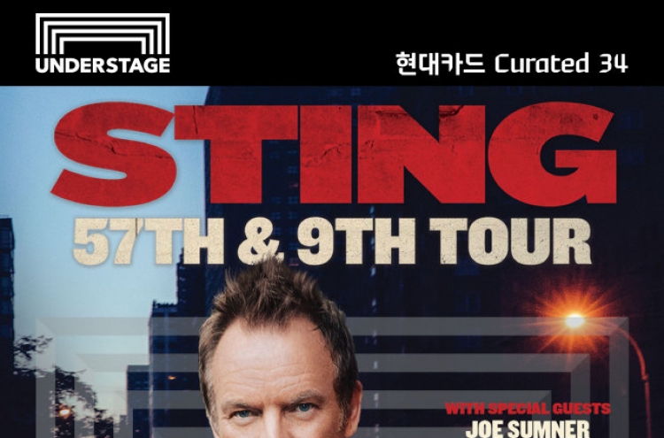 Sting to perform in Korea in May