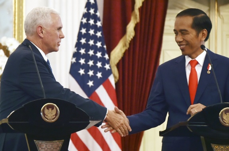 Pence praises Indonesia’s moderate form of Islam