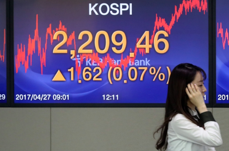 Kospi hits another record high for 2017