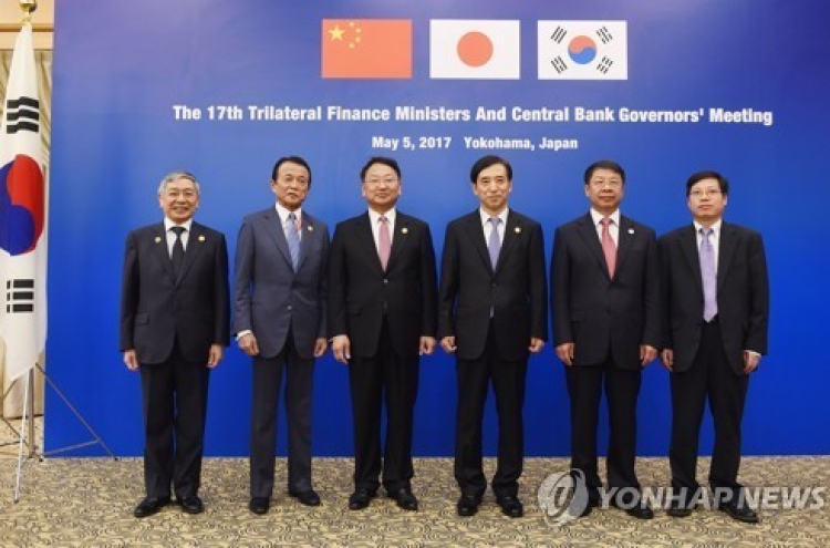 Korea, Japan, China vow to resist protectionism