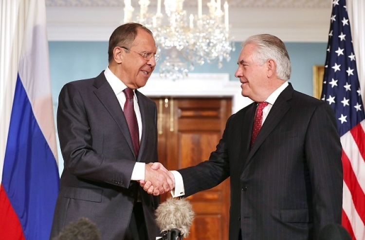 Russia's Lavrov meets Tillerson ahead of Trump talks