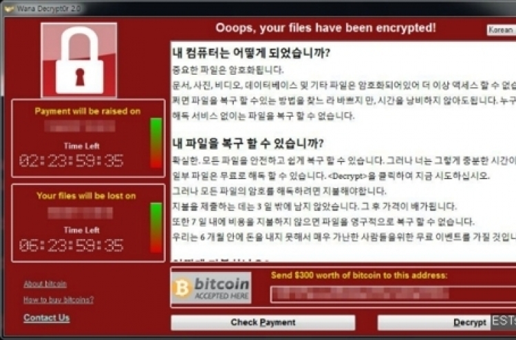 Korea on alert for ransomware attack, some damage reported