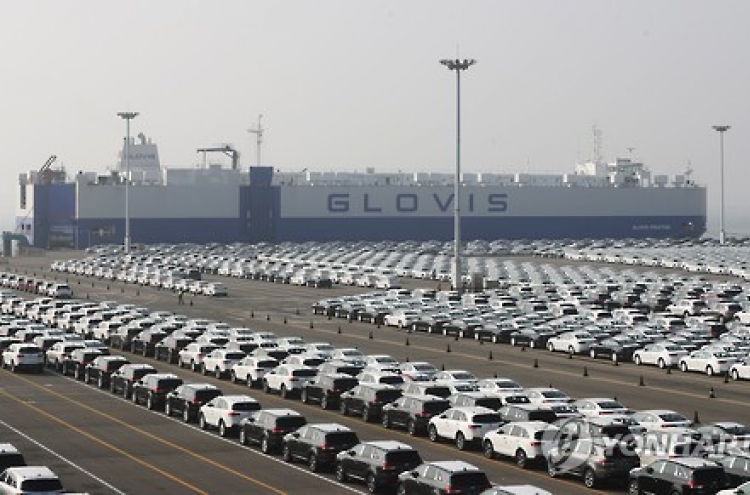 Korea's auto exports jump 11.6% in April