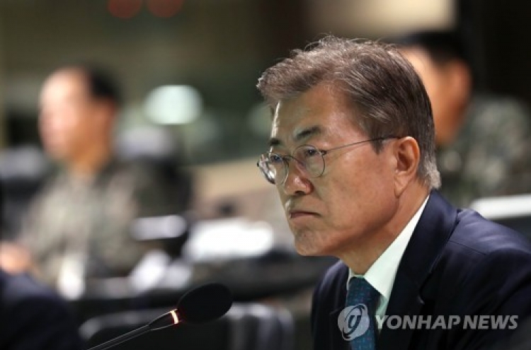 Moon warns 'high possibility' of conflict with North