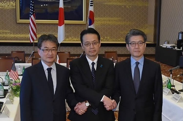 S. Korea, US, Japan's nuke envoys condemn N. Korea's recent missile launch