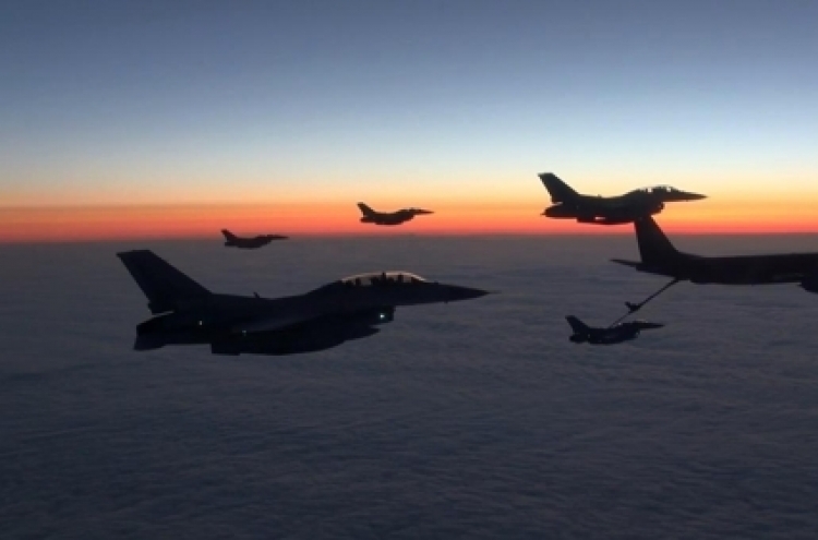 Six KF-16 jets returning home after Alaska drills