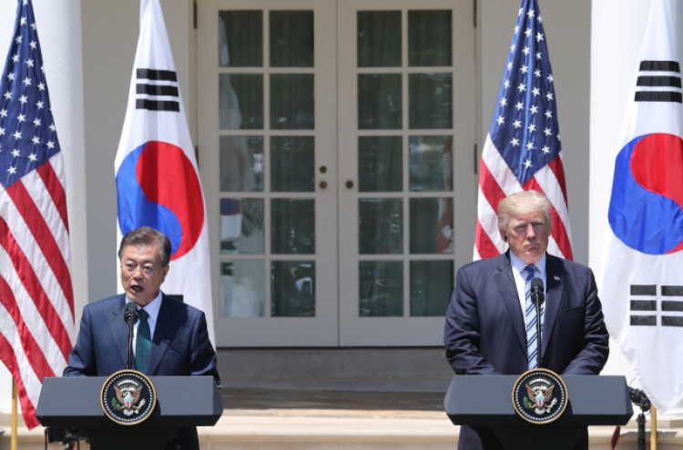 Moon Jae-in, Trump to work on trade, NK and global partnership