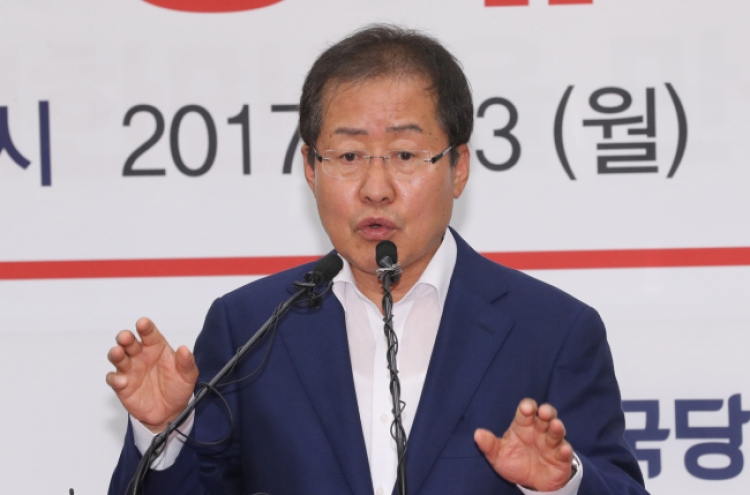 Hong Joon-pyo elected as Liberty Korea Party chief