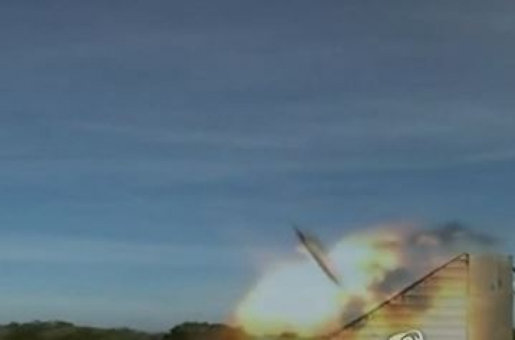 Korea releases footage of strategic missiles against NK
