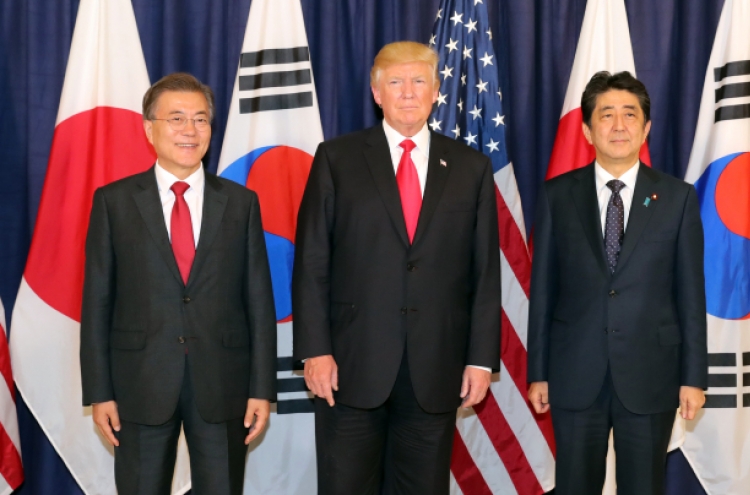 Korea, US, Japan call for stronger sanctions on N. Korea