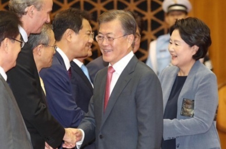 Moon's rating rises amid stern response to NK missile launch, brisk diplomacy