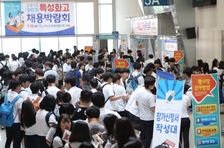 [Photo News] Busan holds career fair for vocational high school graduates