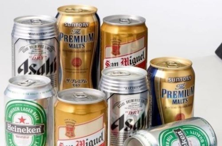 Japanese brands top imported beer in  Korea