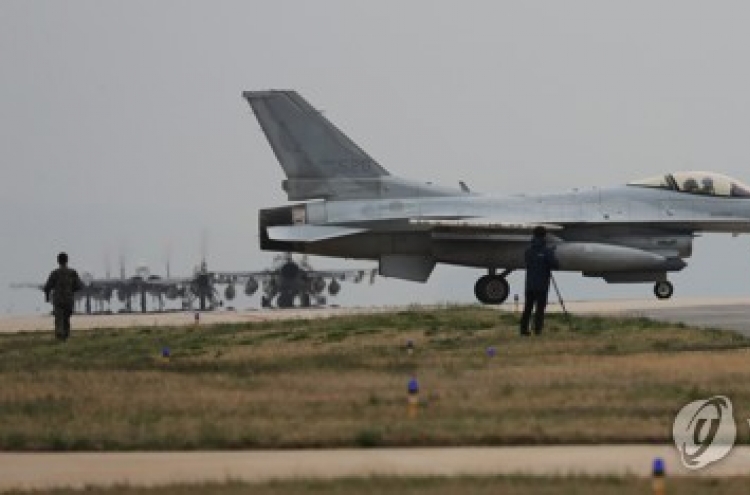 12 US F-16 fighters due in Korea for rotation