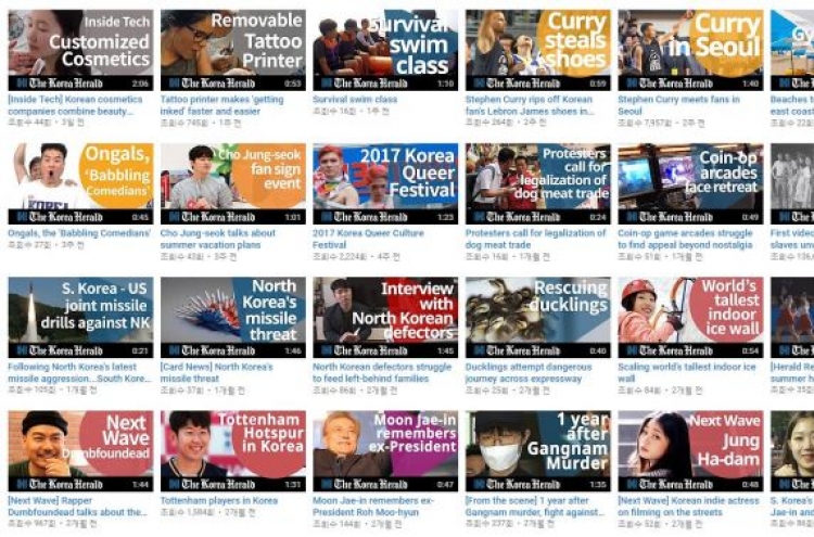 Korea Herald strengthens video service on YouTube