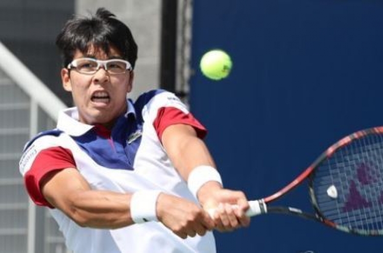 Korean tennis player Chung Hyeon advances to 2nd round at US Open