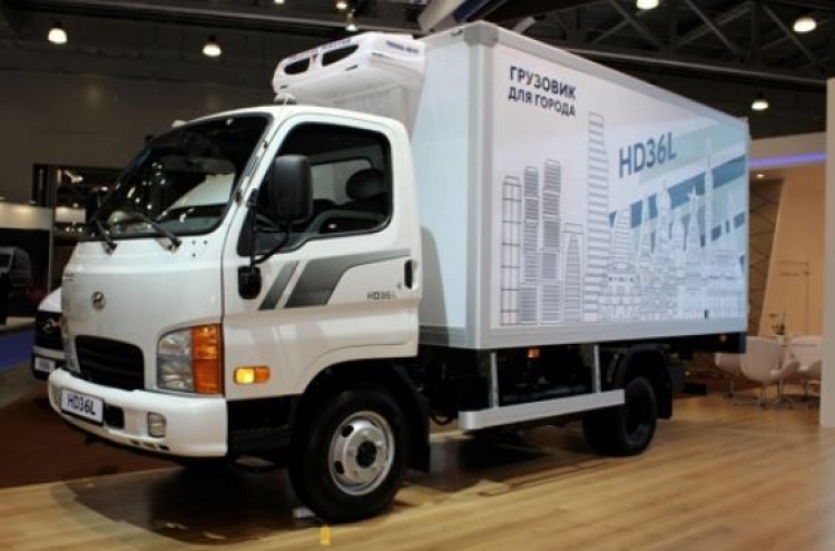 Hyundai unveils localized truck in Moscow