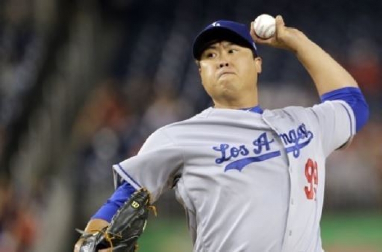 Dodgers' Ryu Hyun-jin pulled in 5th vs. Nationals in another no-decision