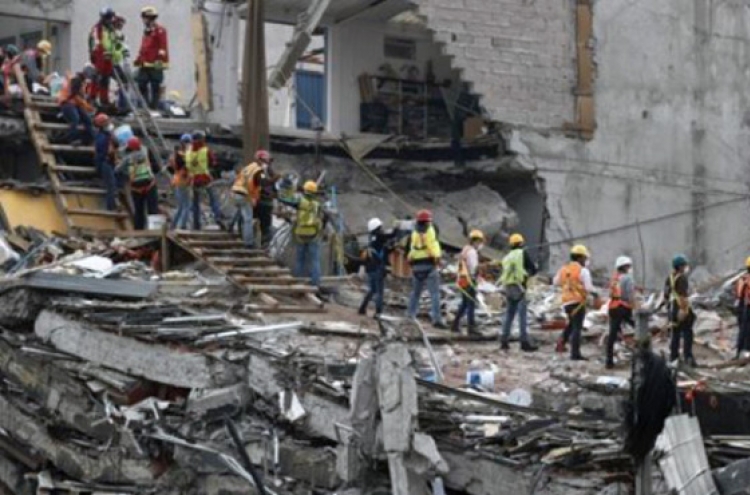 Korea to offer $1m worth of humanitarian aid to quake-hit Mexico