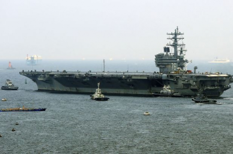 US aircraft carrier expected in Korea for joint exercise this month