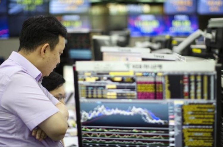 Korean stocks down late Wednesday morning