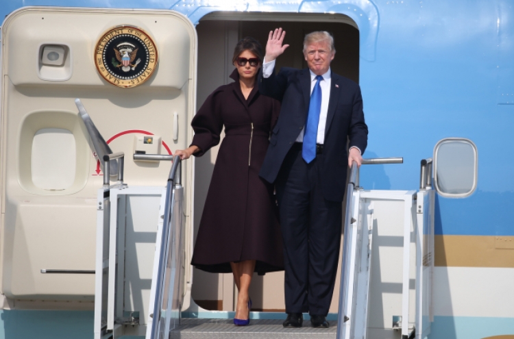 Trump arrives for two-day state visit