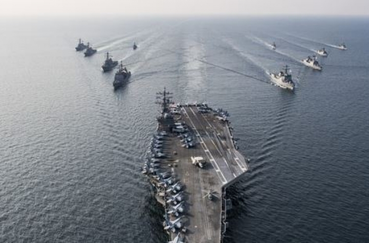 S. Korea, US to kick off massive naval exercise involving 3 US aircraft carriers