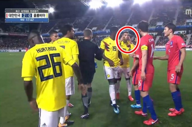 KFA to seek disciplinary action against Colombian player for making racist gesture