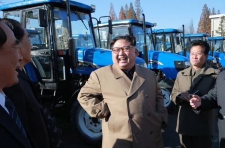 NK leader visits tractor factory amid hiatus of provocations
