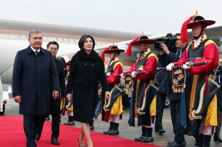 Uzbek leader begins 4-day state visit