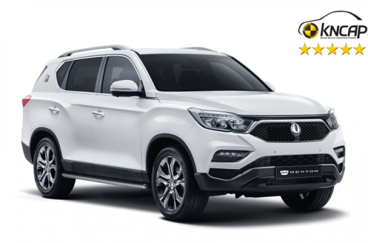 SsangYong Motor‘s G4 Rexton earns top safety rating