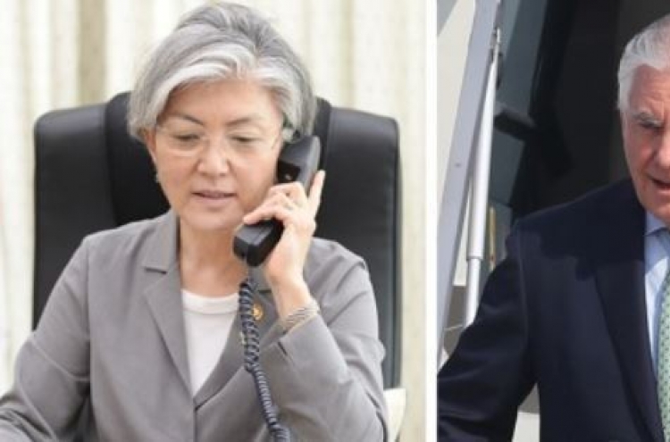 Top diplomats of S. Korea, US pledge strong diplomatic efforts after NK missile test