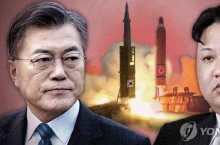 Moon urges NK to stop delusional thinking, come to denuclearization talks