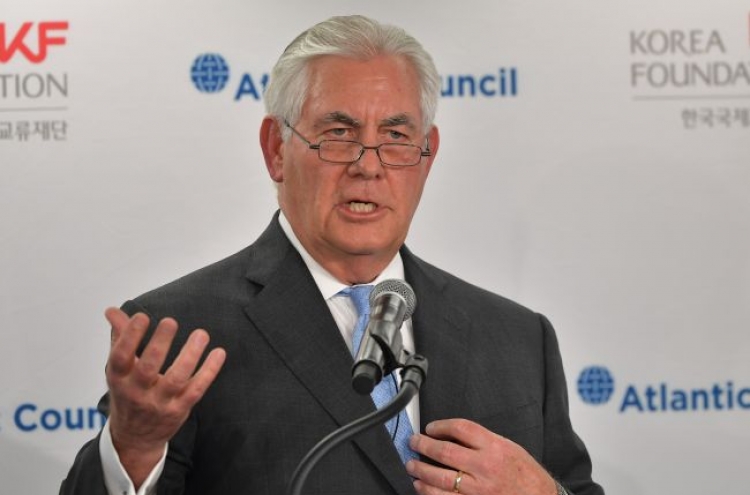 Tillerson says US ready to talk with NK without preconditions