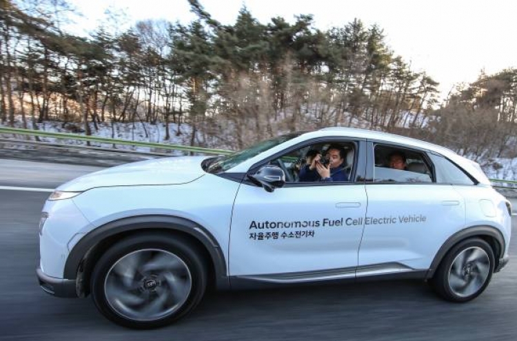 Hyundai demonstrates level 4 automated driving of Nexo FCEV